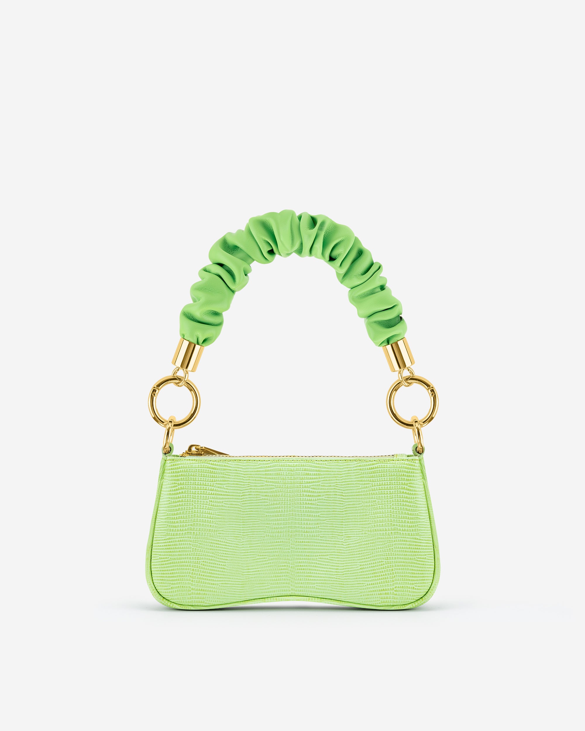 Eva Mini Gradient Chain Shoulder Bag Lime Green Lizard JW PEI Outlet