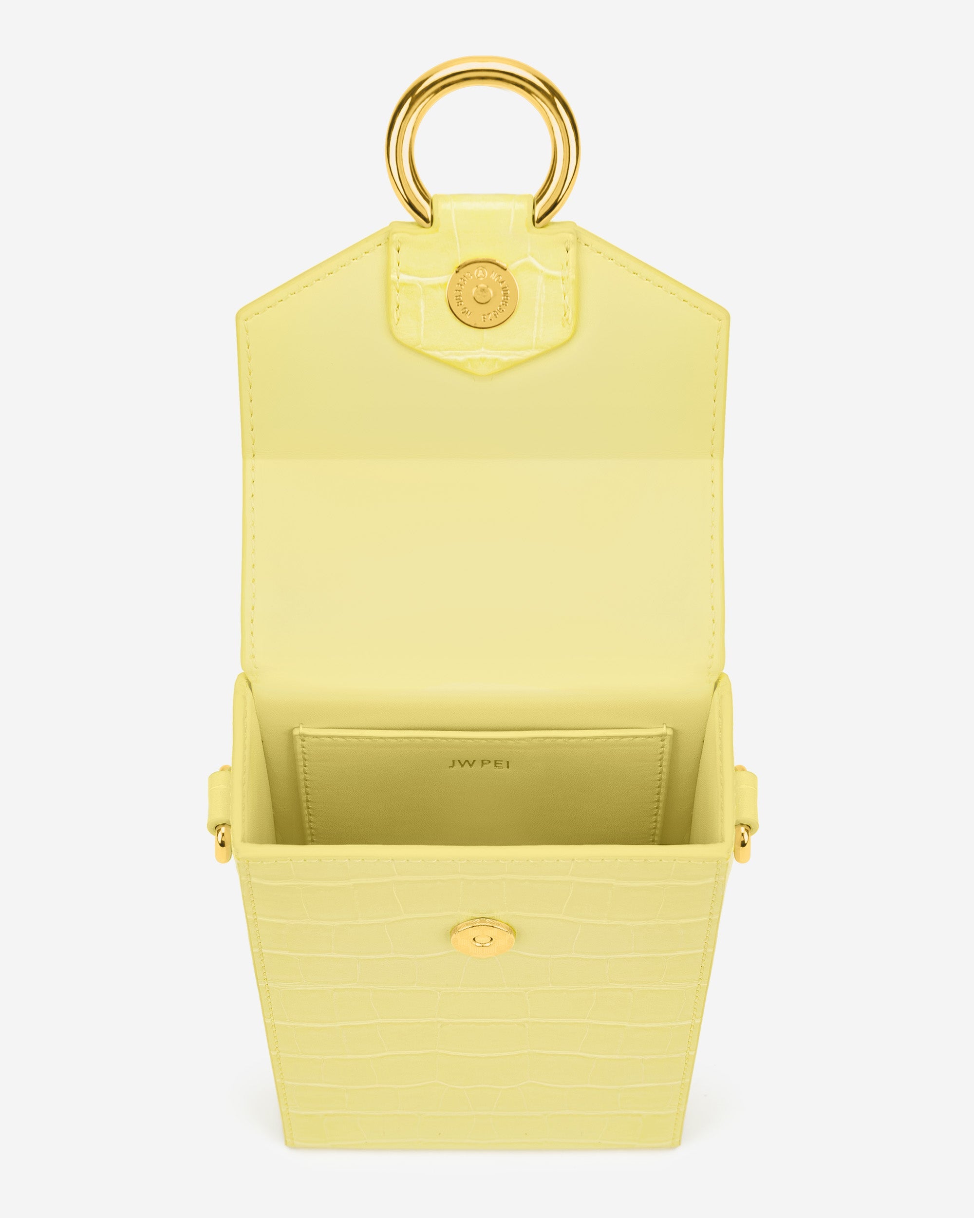 Lola Gradient Chain Phone Case - Light Yellow Croc