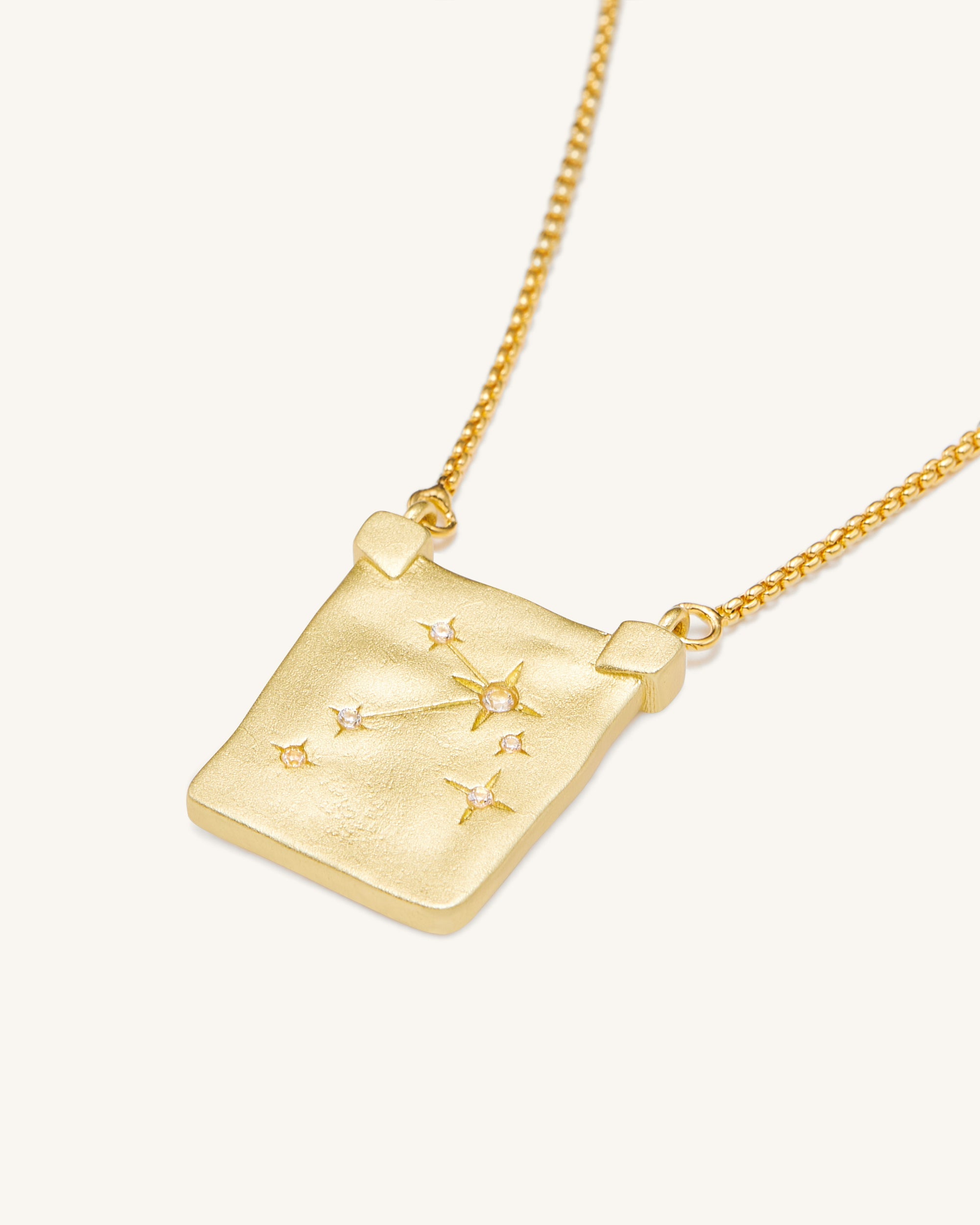 Zodiac Pendant Necklace - 18ct Gold Plated