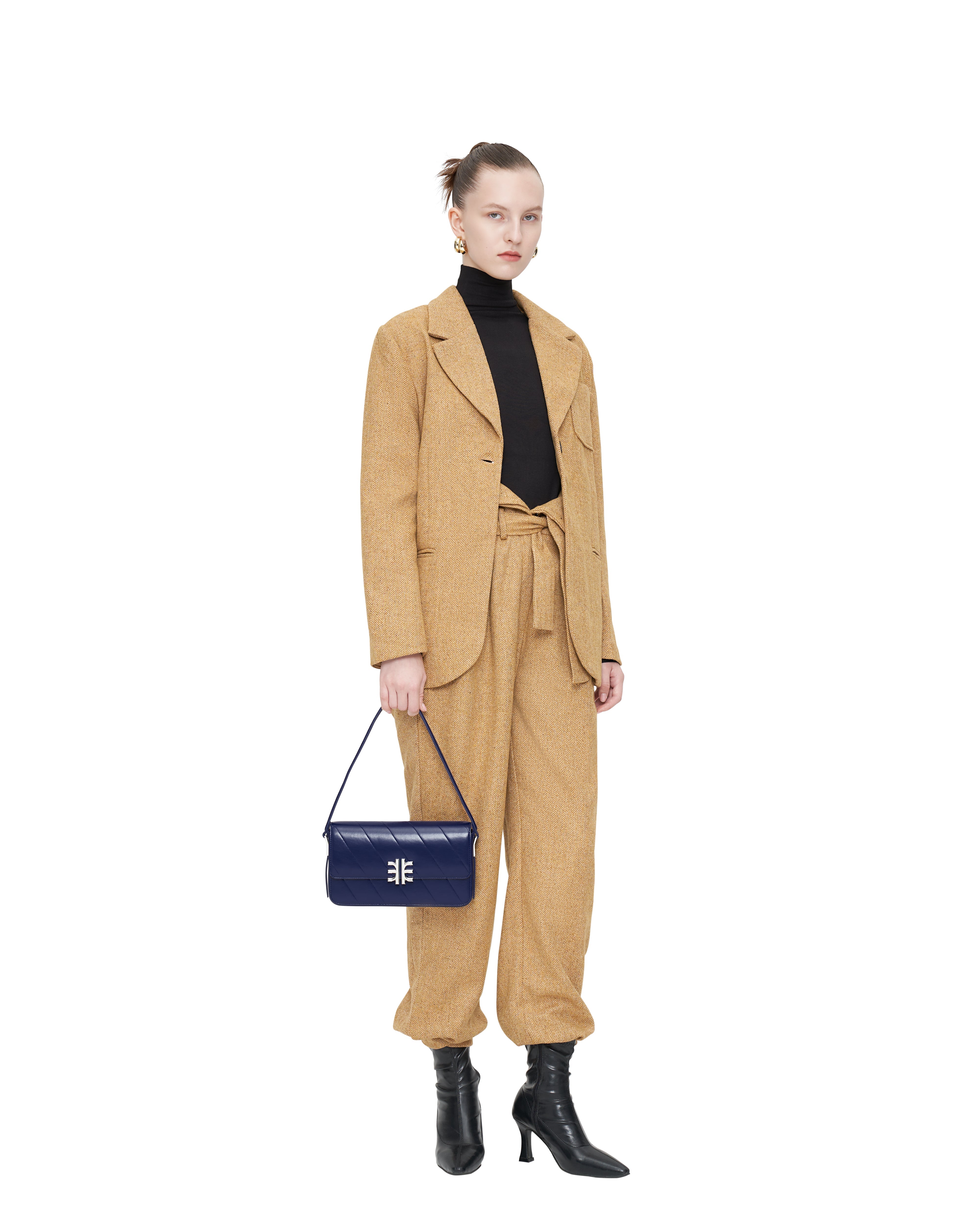 Mira Shoulder Bag Dark Blue JW PEI Outlet